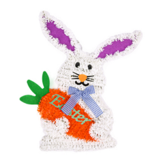 He Easter Deco Plaque Bunny W/Carrot