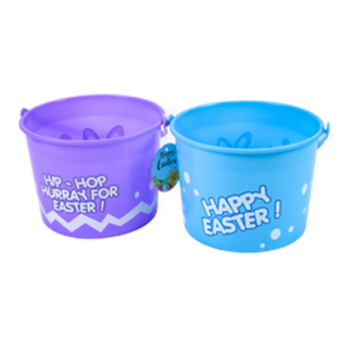 He Easter Basket Pp W/Printed Design & Asst Clrs