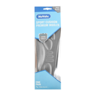 Nuvalu Foot Insoles Sport Cushion Premium