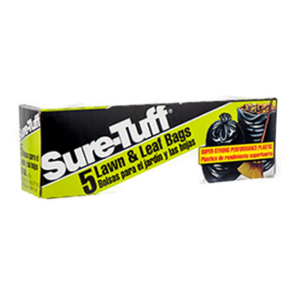 Sure-Tuff Trash Bag Black 39 Gallon 5 Ct