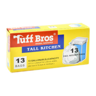 Tuff Built Trash Bag White 13 Gal 13 Ct