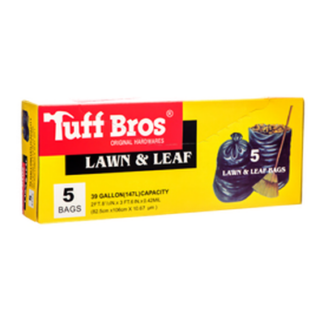 Tuff Built Trash Bag Black 39 Gal 5 Ct