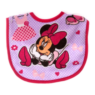 Baby Bib "Mickey & Minnie" 1Pc #M8836
