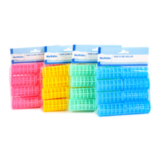 Nuvalu Hair Cling Roller "Med" 2.8" X 1.2" 8Pc