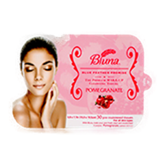 Bluna Facial Cleansing Tissue Pomegranate 30 Ct