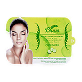 Bluna Facial Cleansing Tissue Cucumber 30 Ct