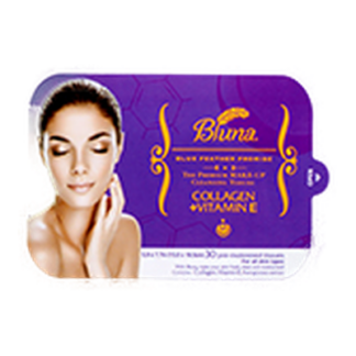 Bluna Facial Cleansing Tissue Collagen+Vitamin E 30 Ct