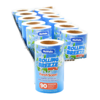Nuvalu Lint Roller Scented Refill 90 Sheets Deluxe