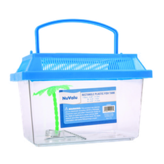 Nuvalu Plastic Fish Tank Rect Medium Asst Clr