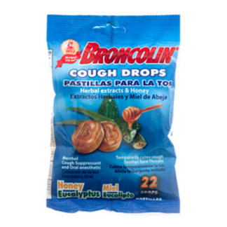 Broncolin Herbal Hard Candy Honey Peppermint 1.9 Oz