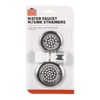Table King Water Faucet W/Sink Strainers