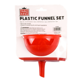 Table King Plastic Funnel 3Pc Set