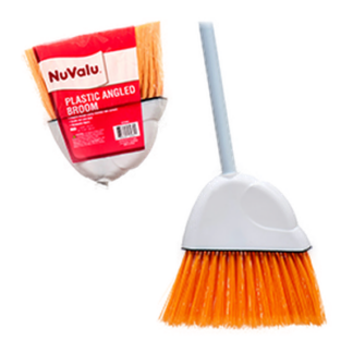Nuvalu Plastic Angle Broom W/Long Handle