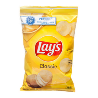 Frito Lay Xvl Lay'S Potato Chips Regular 2.25 Oz