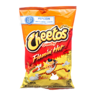 Frito Lay Xvl Cheetos Cheese Snacks Crunchy Hot 2.75 Oz