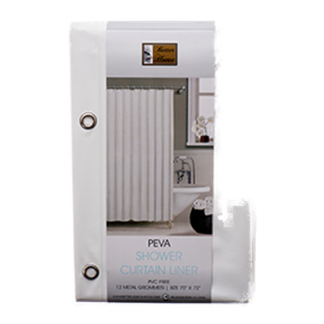 Shower Curtain Peva Heavy Weight Liner  #668-Wht