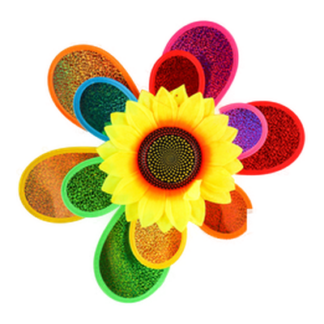 Nuvalu Garden Deco Pinwheel Windmill Sunflower
