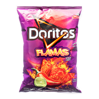 Frito Lay Xvl Doritos Tortilla Chips Flamas 2.5 Oz