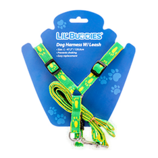Lil' Buddies Dog Harness W/Leash 120Cm