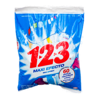 123 Powder Detergent 500 Gr Fresca Blancura