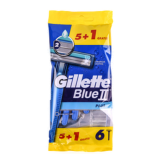 Gillette Razor Blue Ii Pluschromium Coating 5+1Pk