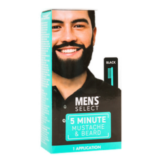 Men Select Mustache & Beard Black