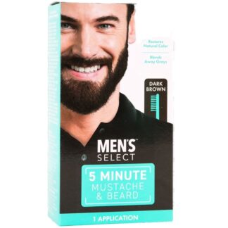 Men Select Mustache & Beard Dark Brown