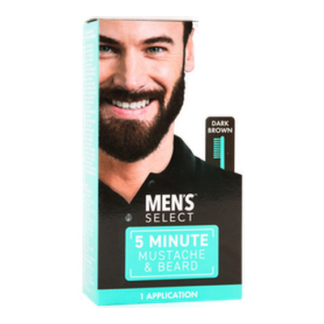 Men Select Mustache & Beard Dark Brown