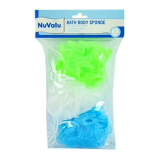 Nuvalu Bath Body Sponge 3Pc 25G