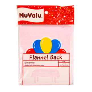 Nuvalu Table Cover  Pink W/Flannelback