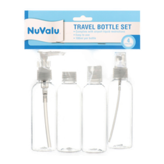 Nuvalu Travel Bottle 4Pcs Set 100Ml