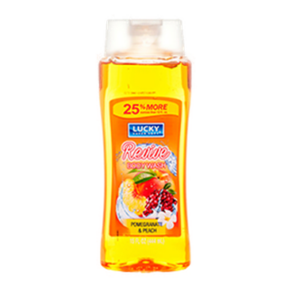 Lucky Body Wash Pomagranate & Peach 12 Oz