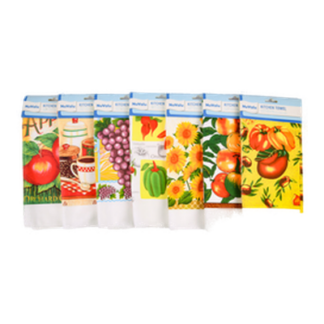 Nuvalu Kitchen Towel W/Printed 3 Asst Design