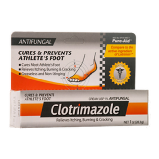 Pure-Aid Clotrimazole Cream Antifungal 1 Oz