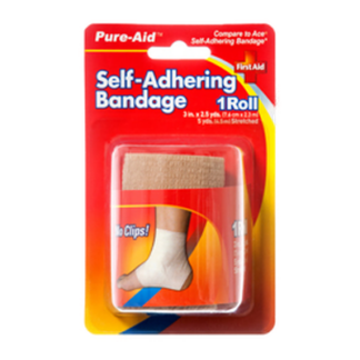 Pure-Aid Self-Adhering Bandage 3Inx2.5Yrds