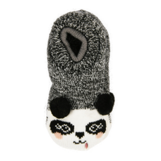 Hw Socks Faux Fur Slipper Black