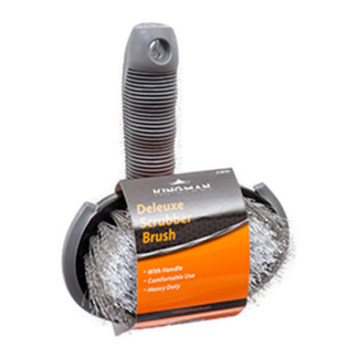 Kingman Scrubber Brush Deluxe W/Handle 200G
