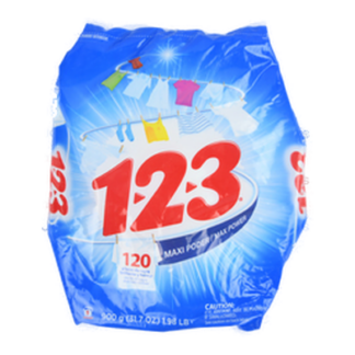 123 Detergent Fresca Blancura 900G