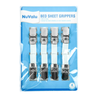 Nuvalu Bed Sheet Grippers 4Pcs
