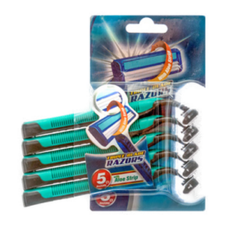 Razor  5Pc W/Lubricating Strip