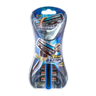 Razor 3 Blades With 1+3 Cartridge For Man W/Lubricating Strip