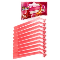 Razor 10Pc Without Lubricating Strip Pink