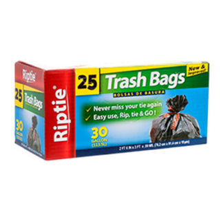Riptie Trash Bag 30Gal 25Ct#55930