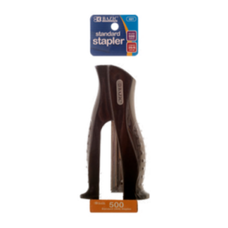 Bazic Stapler Stand Up W/ 500 Ct Staples Black