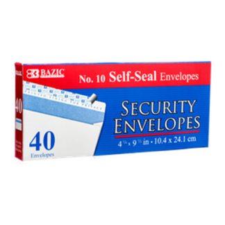 Bazic Envelope 40 Ct Security Self Seal