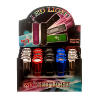 Flashlight 9 Led Deluxe W/Asst Clrs #090120