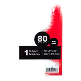 Bazic Notebook 80Ct Wireless Wide Rule