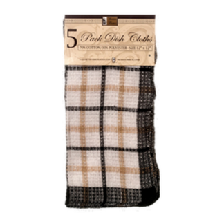 Dish Cloth 12X12" 4Pc 6 Asst Clr #206