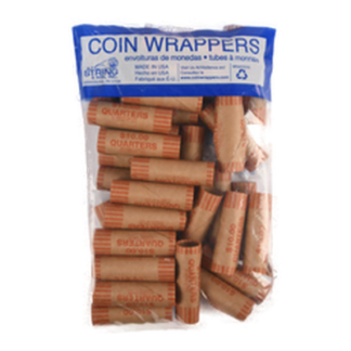 Bazic Coin Wrapper 36Ct Quarters