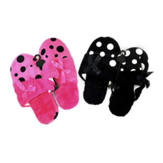 Hw Winter Slippers W/Polka Dots  Asst Color #Sl019